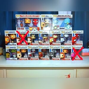 15pc Funko Avengers Civil War Set Endgame Hulk Thor Tony & Morgan Old Man Steve